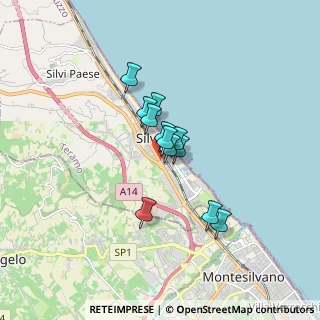 Mappa Via Statale Sud, 64028 Silvi TE, Italia (1.11167)