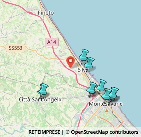 Mappa Via San Silvestro, 64028 Silvi TE, Italia (4.50091)