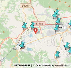 Mappa Strada della Selva, 05035 Narni TR, Italia (5.81615)