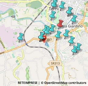 Mappa Via Montefiorino 12 Centro Comm. Cospea, 05100 Terni TR, Italia (1.0175)