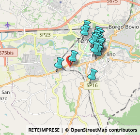 Mappa Via Marzabotto, 05100 Terni TR, Italia (1.661)