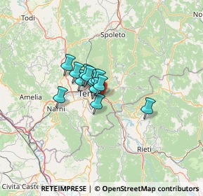 Mappa Papigno, 05100 Papigno TR, Italia (7.43308)