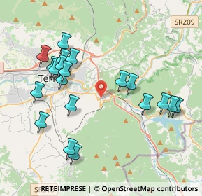 Mappa Via Edmondo de Amicis, 05100 Terni TR, Italia (4.331)