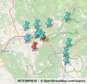 Mappa Via Edmondo de Amicis, 05100 Papigno TR, Italia (6.68167)
