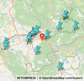 Mappa Via Edmondo de Amicis, 05100 Terni TR, Italia (8.385)