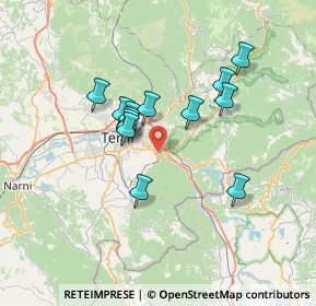 Mappa Via Edmondo de Amicis, 05100 Terni TR, Italia (5.94385)