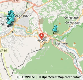 Mappa Via Edmondo de Amicis, 05100 Terni TR, Italia (3.47313)