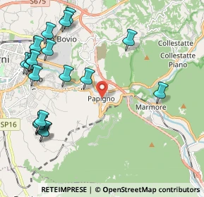Mappa Via Edmondo de Amicis, 05100 Papigno TR, Italia (2.7695)