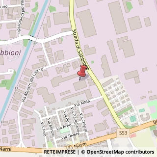 Mappa Strada di Sabbione, 27/B, 05100 Terni, Terni (Umbria)