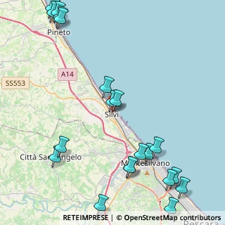 Mappa Via S. Antonio, 64028 Silvi TE, Italia (6.188)