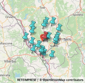 Mappa Strada del Tiro a Segno, 05022 Amelia TR, Italia (9.8125)