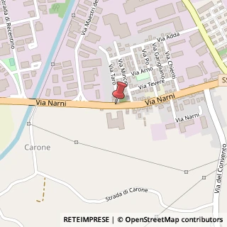 Mappa Via narni 61, 05100 Terni, Terni (Umbria)