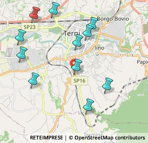 Mappa Via Nicola Antonelli, 05100 Terni TR, Italia (2.33545)