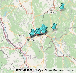 Mappa Via Villesiepi, 05100 Terni TR, Italia (7.39818)