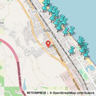 Mappa Via Tintoretto, 64028 Silvi TE, Italia (0.6875)