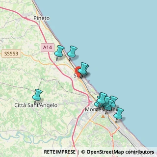 Mappa Via Tintoretto, 64028 Silvi TE, Italia (3.85083)