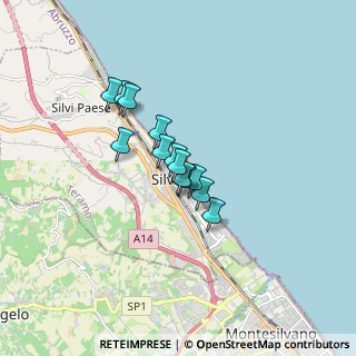 Mappa Via Cristoforo Colombo, 64028 Silvi TE, Italia (1.09923)