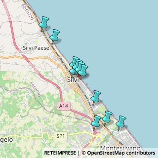 Mappa Piazza Cristoforo Colombo, 64028 Silvi TE, Italia (1.73364)