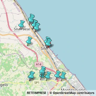 Mappa Piazza Cristoforo Colombo, 64028 Silvi TE, Italia (2.36421)