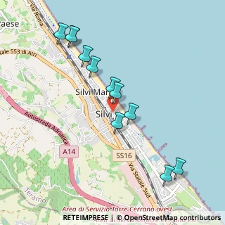 Mappa Via Benedetto Croce, 64028 Silvi TE, Italia (1.06091)