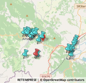 Mappa Zona Industriale Fraz. Fornole, 05022 Amelia TR, Italia (3.627)