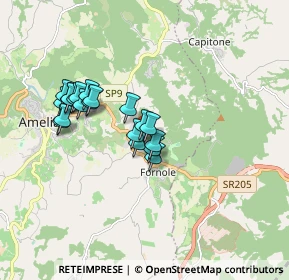 Mappa Zona Industriale Fraz. Fornole, 05022 Amelia TR, Italia (1.518)