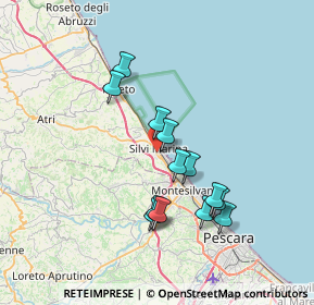 Mappa Via S. Stefano, 64028 Silvi TE, Italia (6.68769)