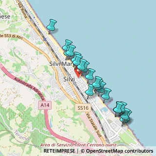 Mappa Via Ernesto Romani, 64028 Silvi TE, Italia (0.9405)