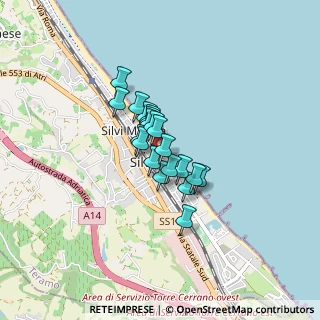 Mappa Via Luigi Settembrini, 64028 Silvi TE, Italia (0.506)