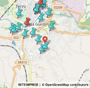 Mappa Viale degli Oleandri, 05100 Terni TR, Italia (1.1775)