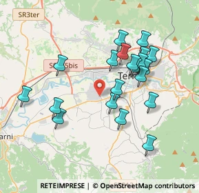 Mappa Via Adda, 05100 Terni TR, Italia (3.729)