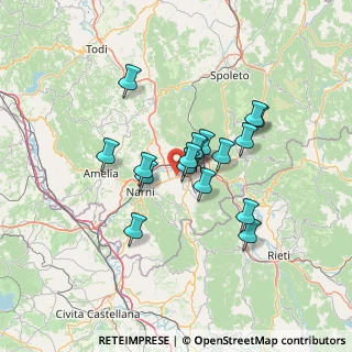 Mappa Via Maestri del Lavoro, 05100 Terni TR, Italia (10.91471)