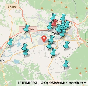 Mappa Strada di Sabbione, 05100 Terni TR, Italia (3.698)