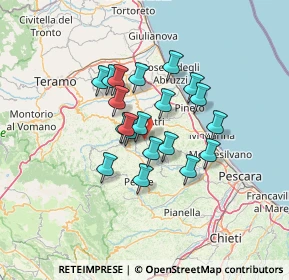 Mappa Contrada Pizzannocca, 64035 Castilenti TE, Italia (10.2345)