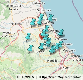Mappa Contrada Pizzannocca, 64035 Castilenti TE, Italia (10.998)