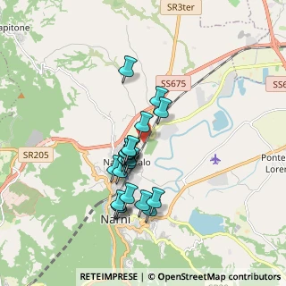 Mappa Via Piana, 05035 Narni Scalo TR, Italia (1.567)