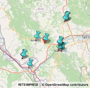 Mappa Via Piave, 05022 Amelia TR, Italia (7.25)