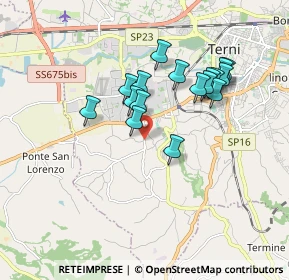 Mappa Via del Convento, 05100 Terni TR, Italia (1.62235)