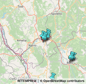 Mappa Via del Convento, 05100 Terni TR, Italia (25.32438)