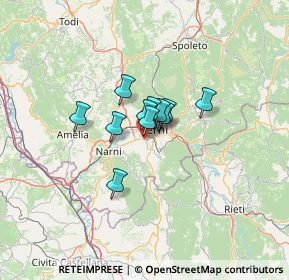 Mappa Via del Convento, 05100 Terni TR, Italia (7.06182)