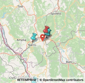 Mappa Via del Convento, 05100 Terni TR, Italia (36.69063)