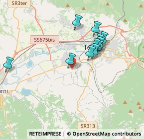 Mappa Via del Convento, 05100 Terni TR, Italia (3.50091)