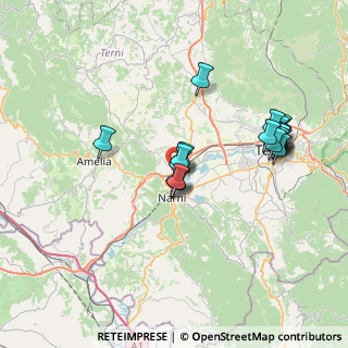 Mappa Via Montelepre, 05035 Narni TR, Italia (7.458)