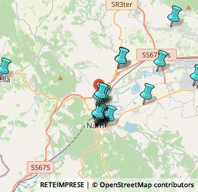 Mappa Via Montelepre, 05035 Narni Scalo TR, Italia (3.4935)