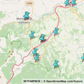 Mappa Colle Castino, 64042 Colledara TE, Italia (5.09833)