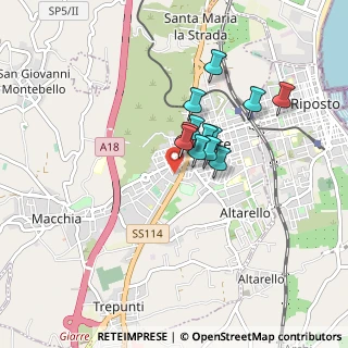 Mappa Via Arturo Toscanini, 95014 Giarre CT, Italia (0.66667)