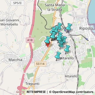Mappa Via Arturo Toscanini, 95014 Giarre CT, Italia (0.65067)