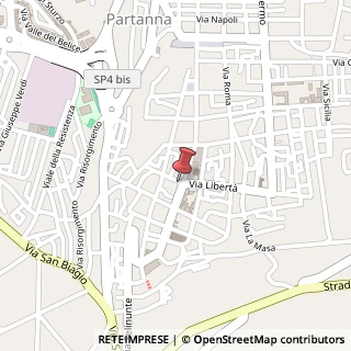 Mappa Via Vittorio Emanuele,  93, 91028 Partanna, Trapani (Sicilia)