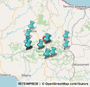 Mappa Via Madre Chiesa, 90038 Prizzi PA, Italia (11.08)