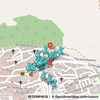 Mappa Via Madre Chiesa, 90038 Prizzi PA, Italia (0.124)